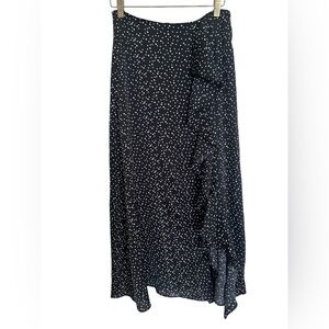 Missguided Ruffle Polka Dot Maxi Skirt